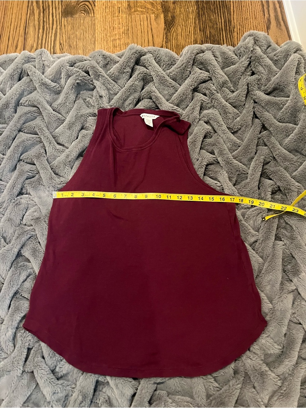 Athleta Well Rested Ribbed Sleep Top Deep Burgundy Size XS - Picture 13 of 13